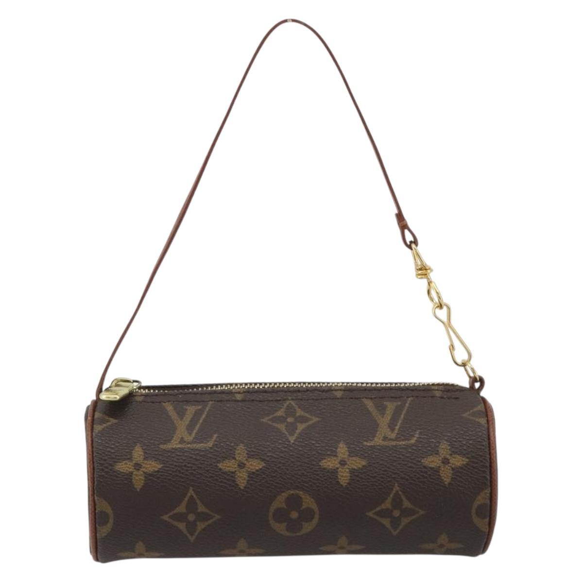 LOUIS VUITTON Monogram Papillon Pouch LV Auth 188981
