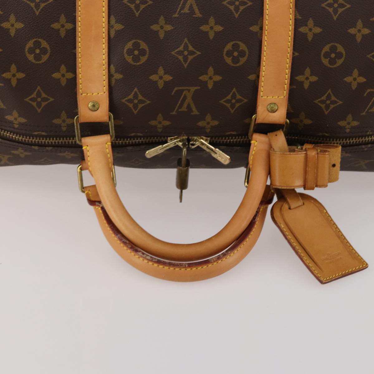 LOUIS VUITTON Monogram Keepall 60 Boston Bag M41422 LV Auth 188986A