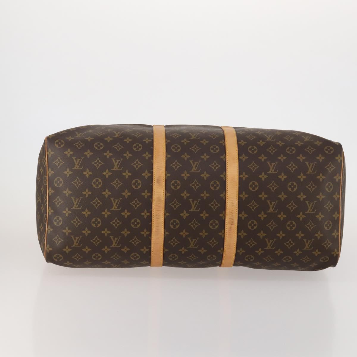 LOUIS VUITTON Monogram Keepall 60 Boston Bag M41422 LV Auth 188986A