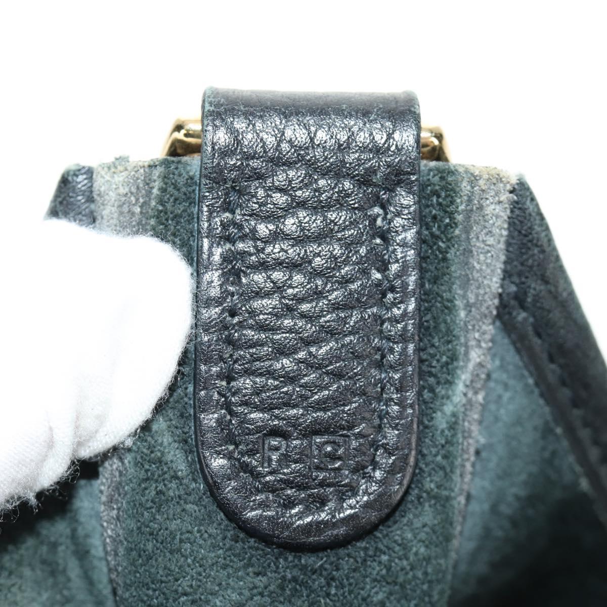 HERMES Evelyn 1 GM Bag Taurillon Leather Black Gold Auth 188991M