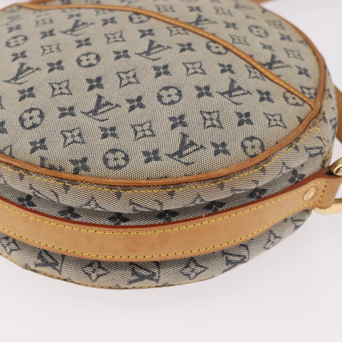 LOUIS VUITTON Monogram Mini Jeanne GM Shoulder Bag Blue M92000 LV Auth 188992
