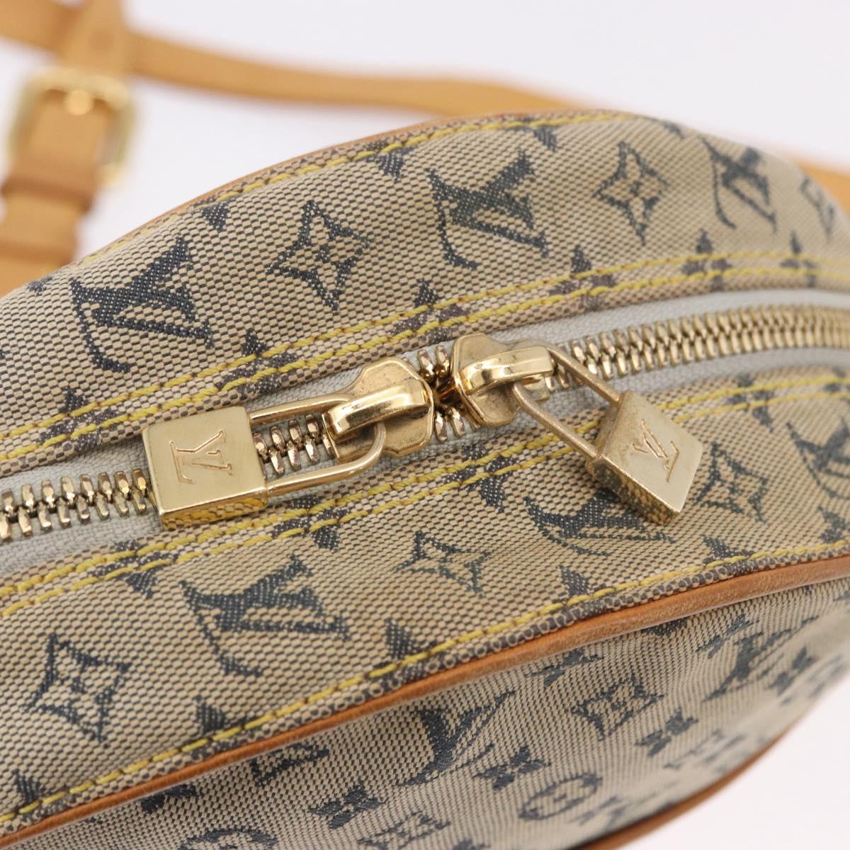 LOUIS VUITTON Monogram Mini Jeanne GM Shoulder Bag Blue M92000 LV Auth 188992