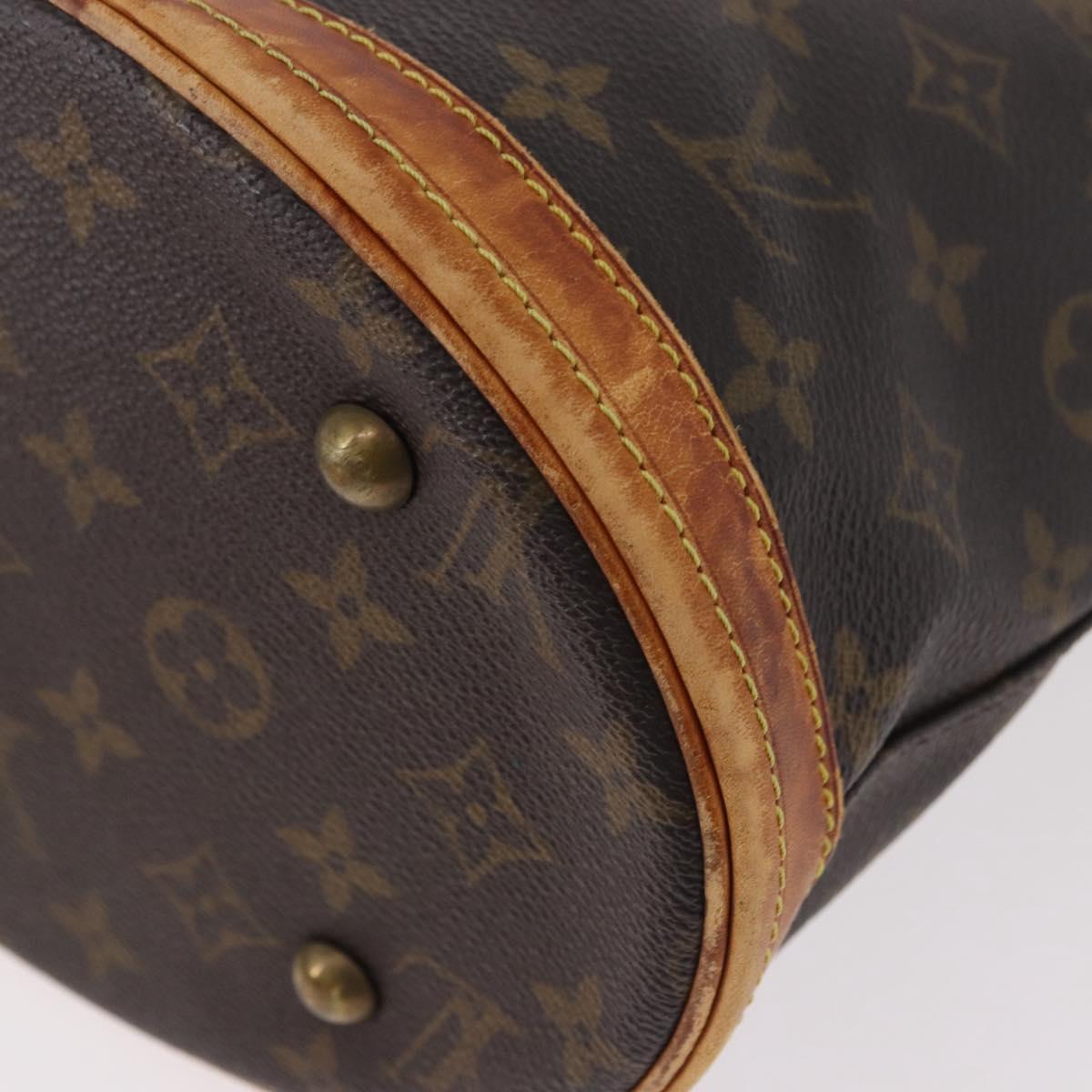 LOUIS VUITTON Monogram Bucket PM Shoulder Bag M42238 LV Auth 188993
