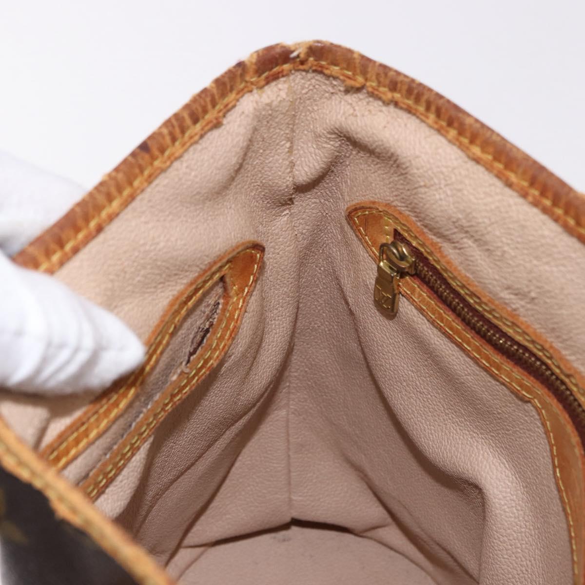 LOUIS VUITTON Monogram Bucket PM Shoulder Bag M42238 LV Auth 188993