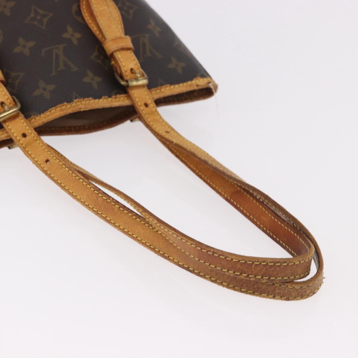 LOUIS VUITTON Monogram Bucket PM Shoulder Bag M42238 LV Auth 188993