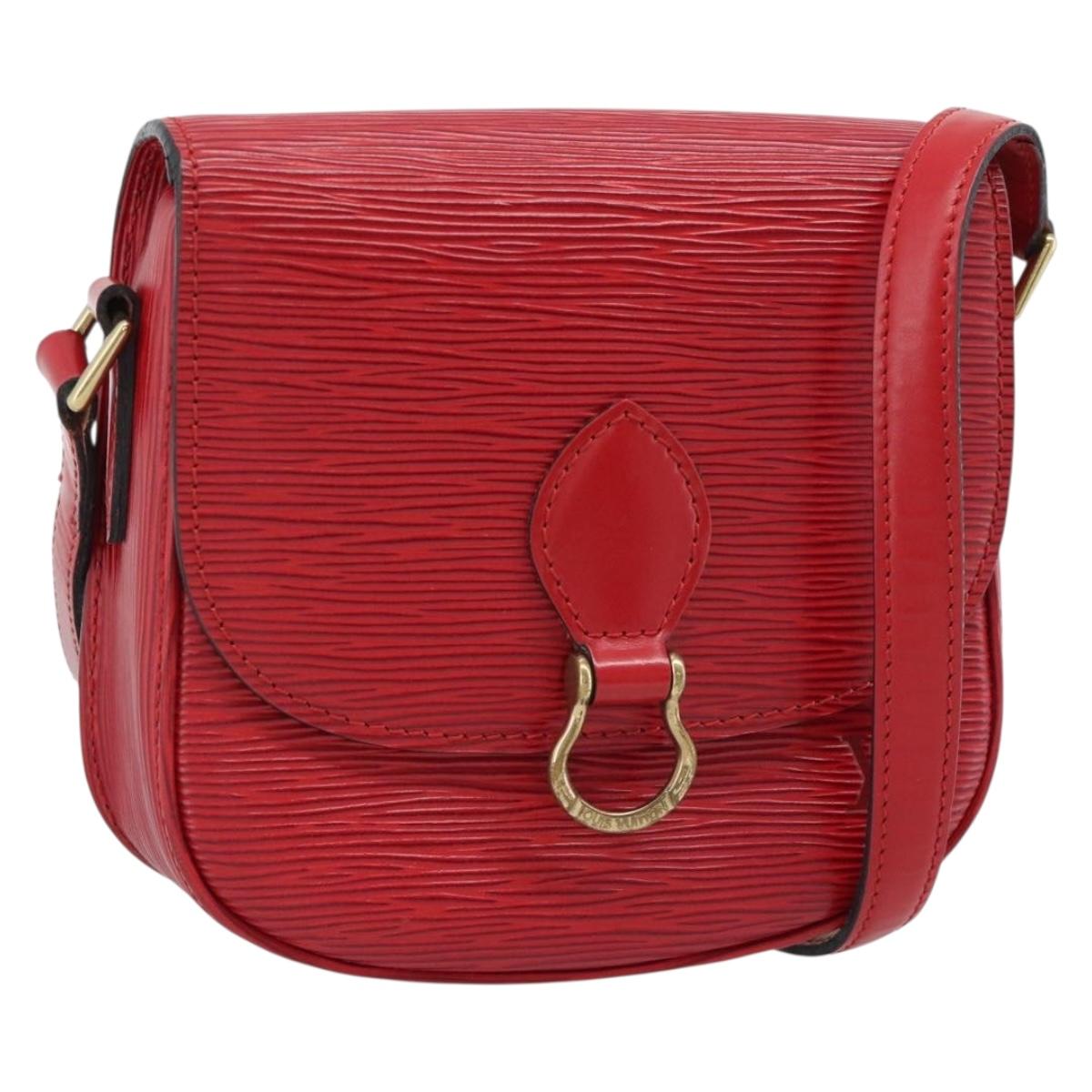 LOUIS VUITTON Epi Saint Cloud PM Shoulder Bag Red M52217 LV Auth 188998A
