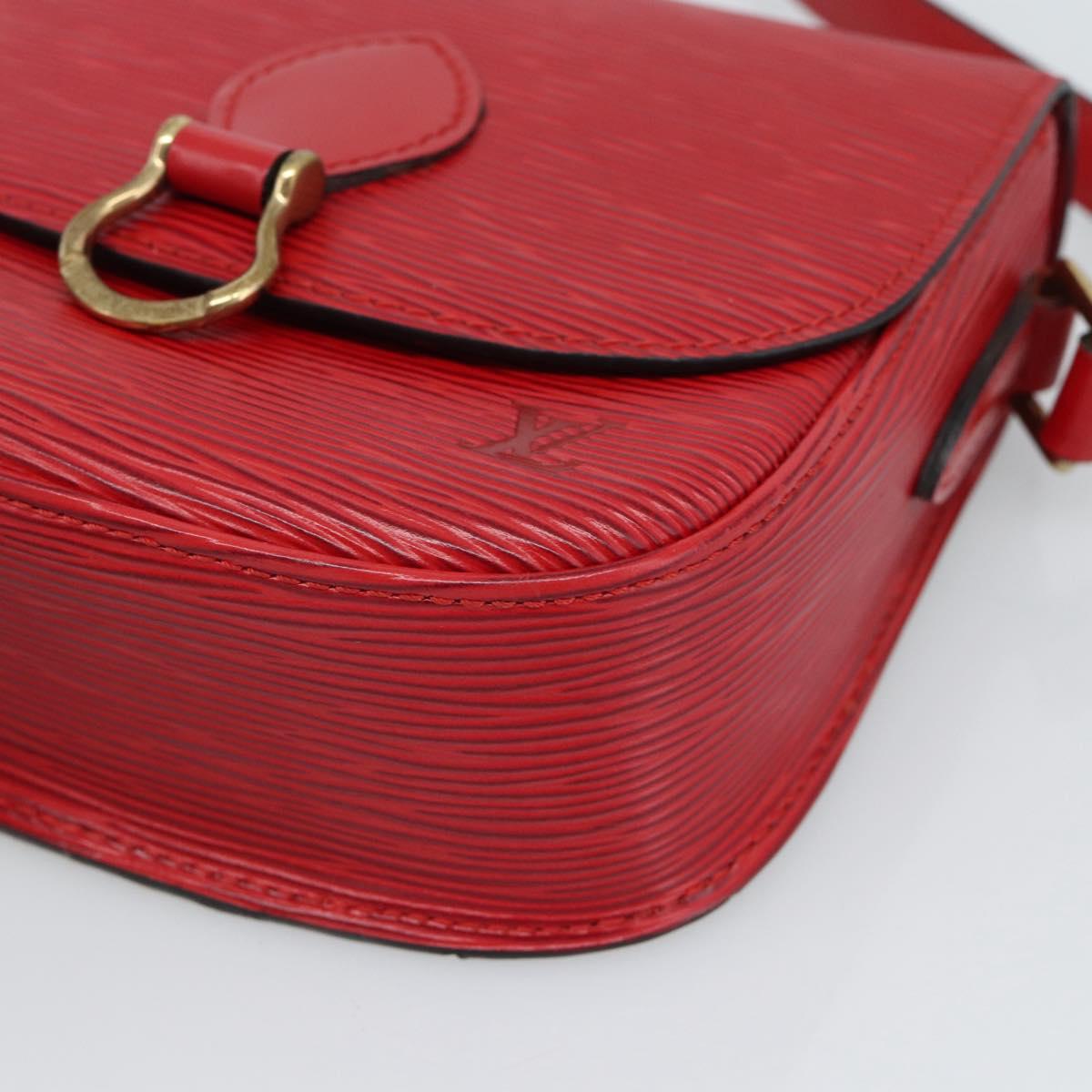 LOUIS VUITTON Epi Saint Cloud PM Shoulder Bag Red M52217 LV Auth 188998A