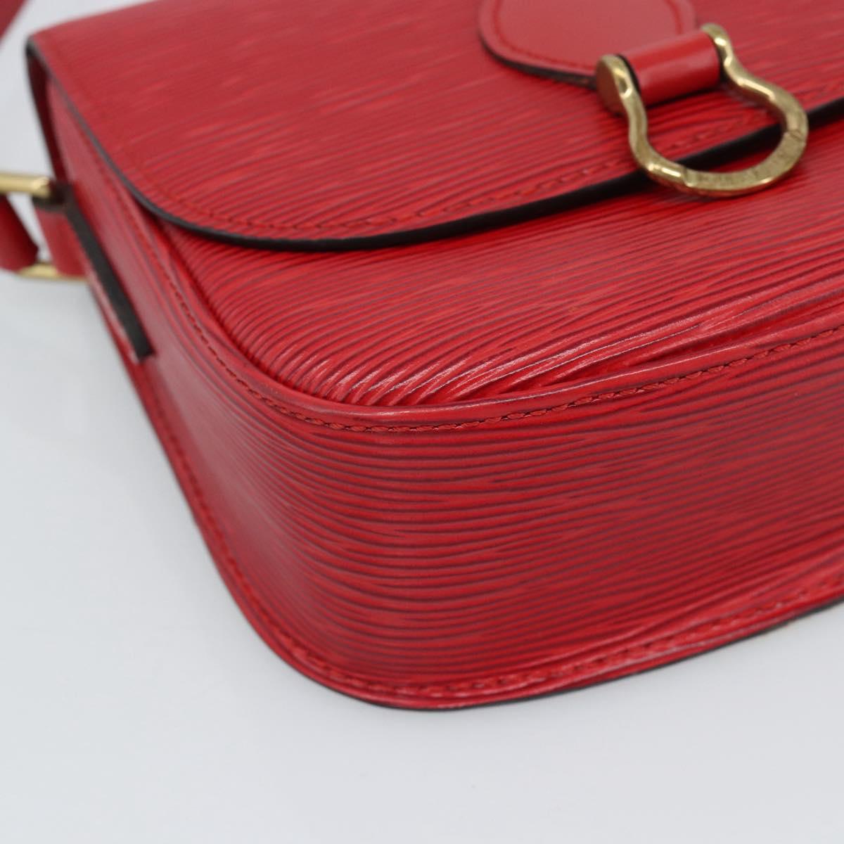 LOUIS VUITTON Epi Saint Cloud PM Shoulder Bag Red M52217 LV Auth 188998A