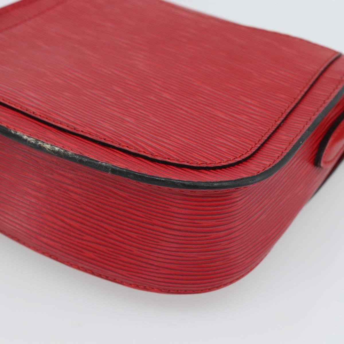 LOUIS VUITTON Epi Saint Cloud PM Shoulder Bag Red M52217 LV Auth 188998A