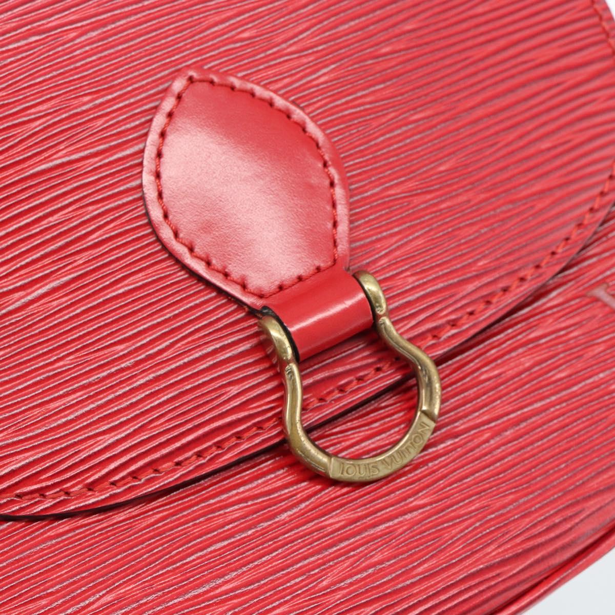 LOUIS VUITTON Epi Saint Cloud PM Shoulder Bag Red M52217 LV Auth 188998A