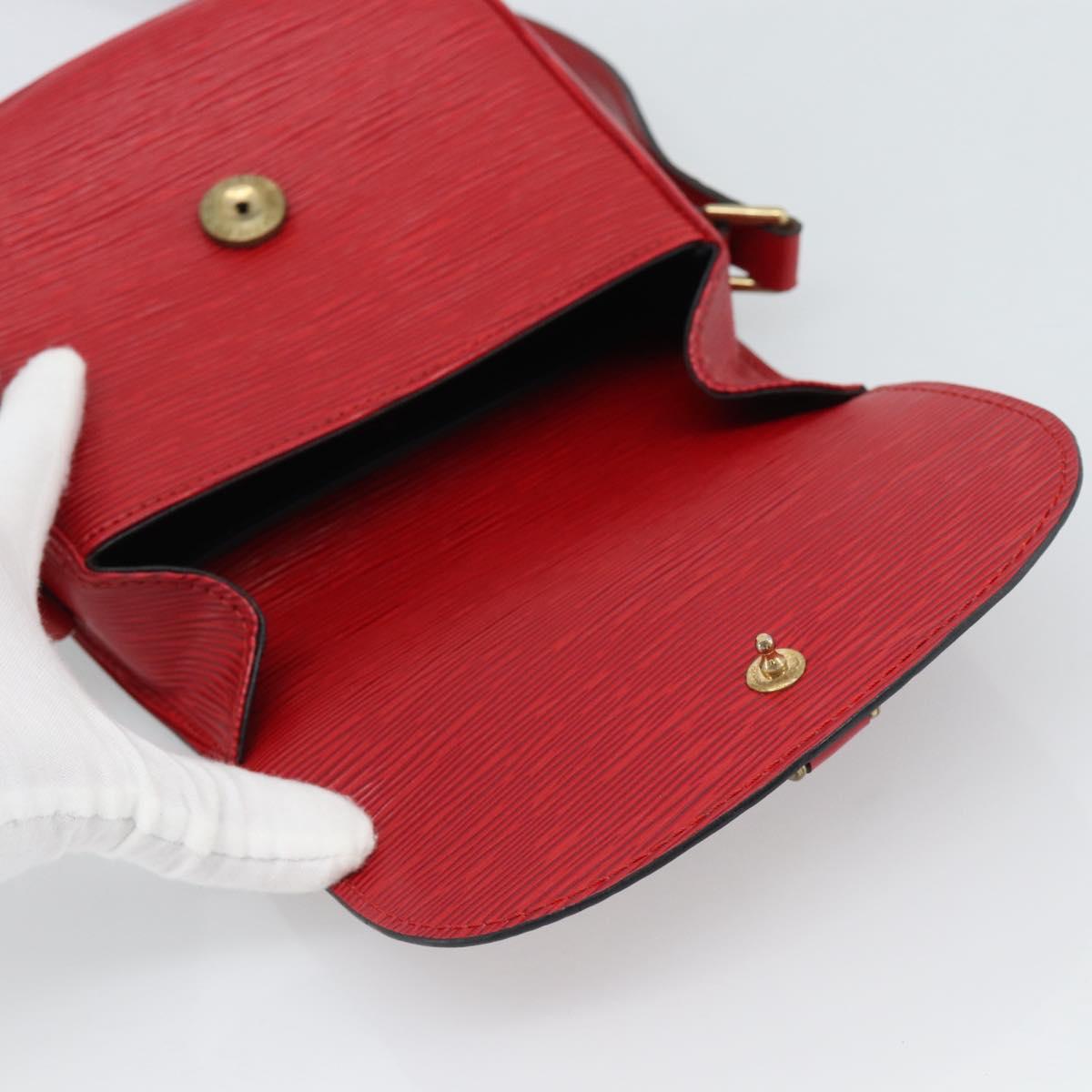 LOUIS VUITTON Epi Saint Cloud PM Shoulder Bag Red M52217 LV Auth 188998A