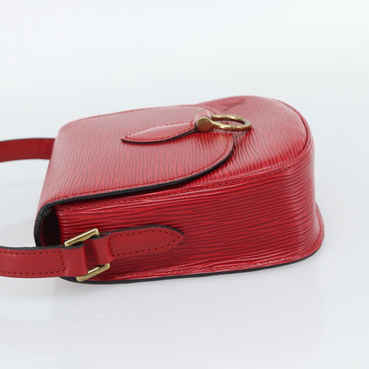 LOUIS VUITTON Epi Saint Cloud PM Shoulder Bag Red M52217 LV Auth 188998A
