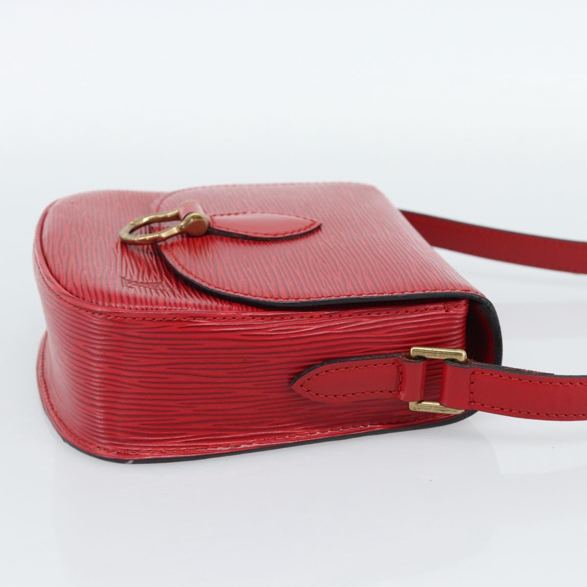 LOUIS VUITTON Epi Saint Cloud PM Shoulder Bag Red M52217 LV Auth 188998A
