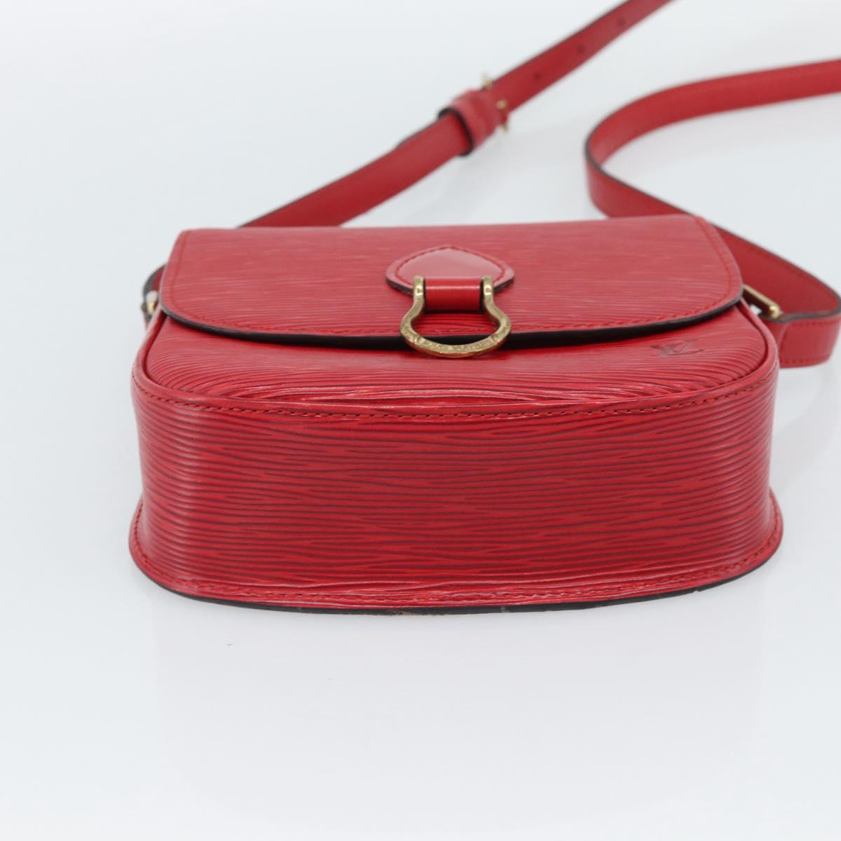 LOUIS VUITTON Epi Saint Cloud PM Shoulder Bag Red M52217 LV Auth 188998A
