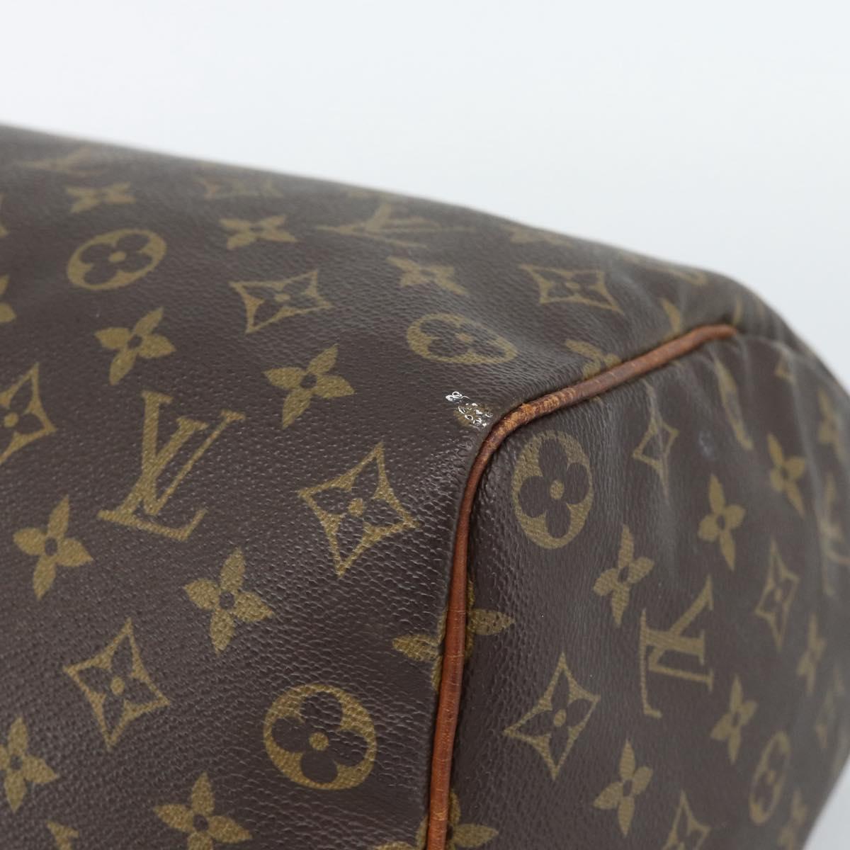 LOUIS VUITTON Monogram Speedy 35 Hand Bag M41524 LV Auth 189003