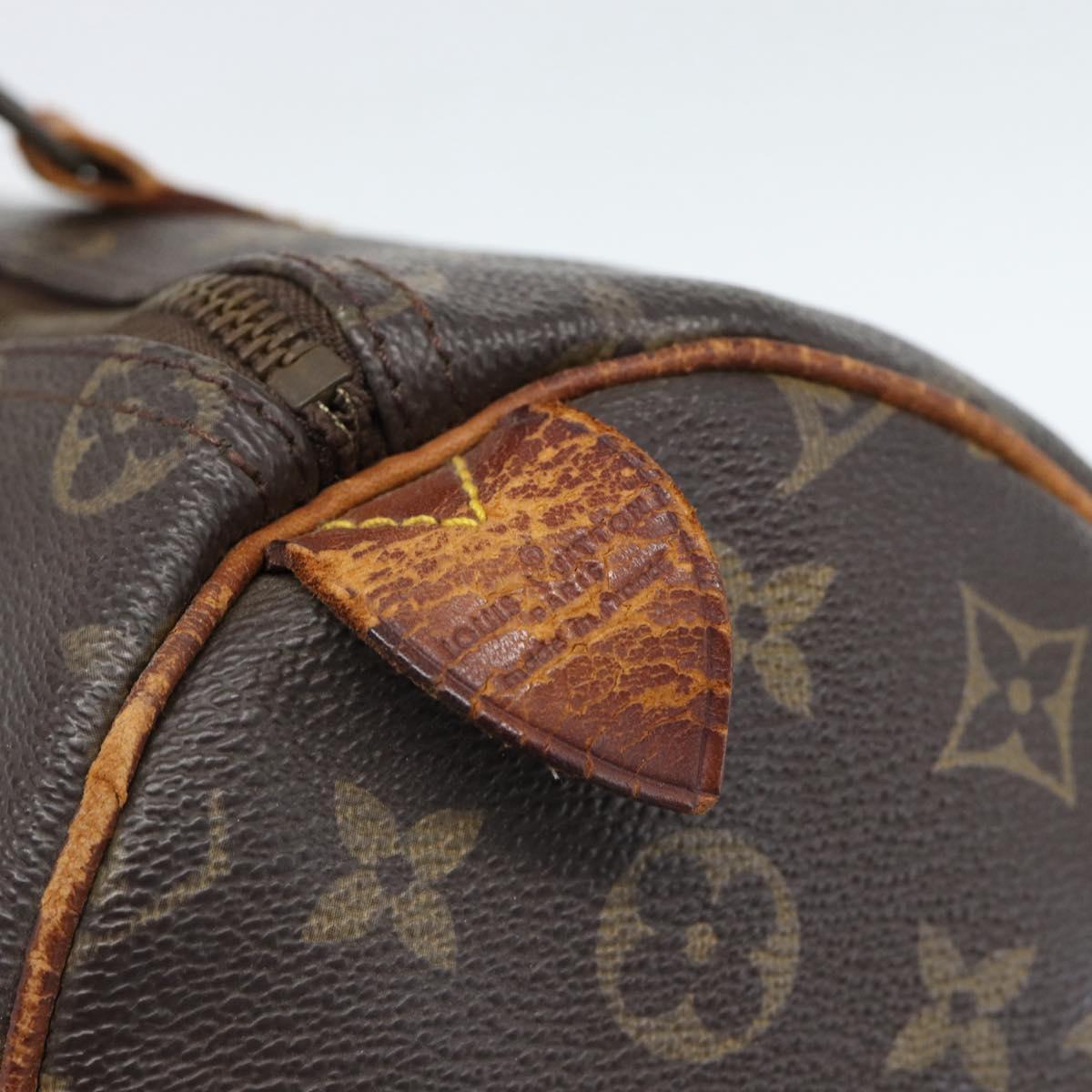LOUIS VUITTON Monogram Speedy 35 Hand Bag M41524 LV Auth 189003