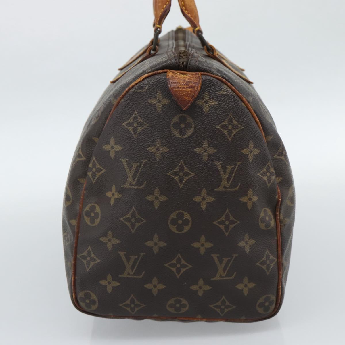 LOUIS VUITTON Monogram Speedy 35 Hand Bag M41524 LV Auth 189003