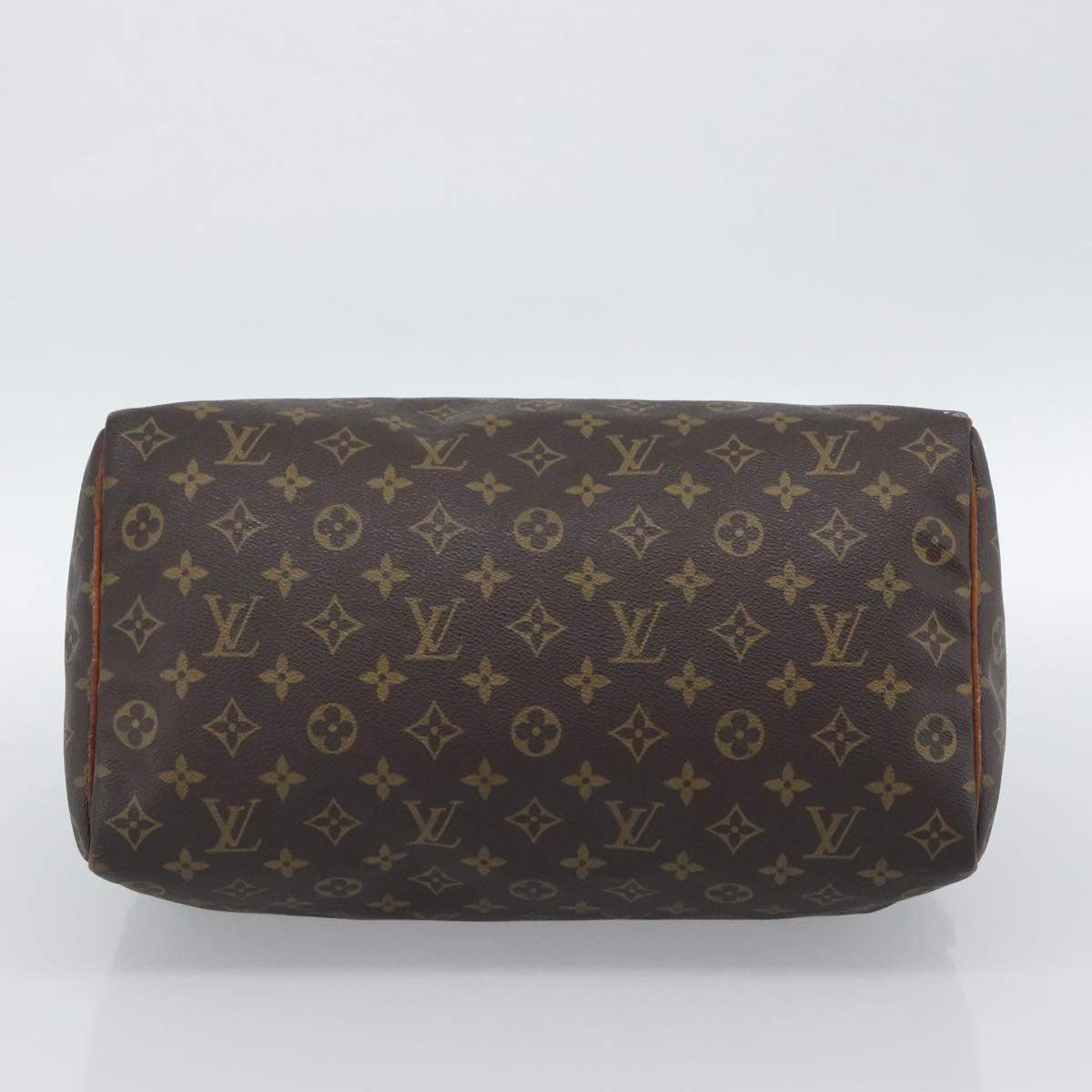 LOUIS VUITTON Monogram Speedy 35 Hand Bag M41524 LV Auth 189003
