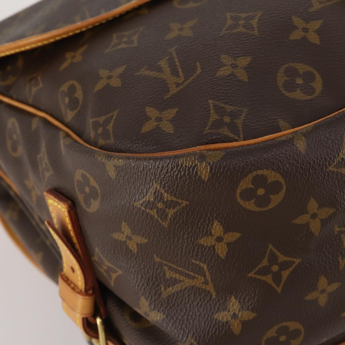LOUIS VUITTON Monogram Saumur 35 Shoulder Bag M42254 LV Auth 189010A
