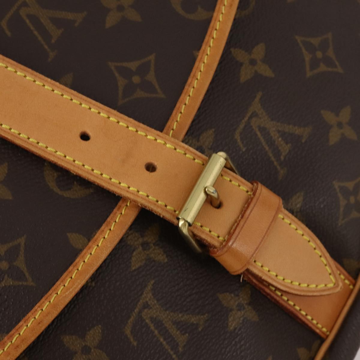 LOUIS VUITTON Monogram Saumur 35 Shoulder Bag M42254 LV Auth 189010A