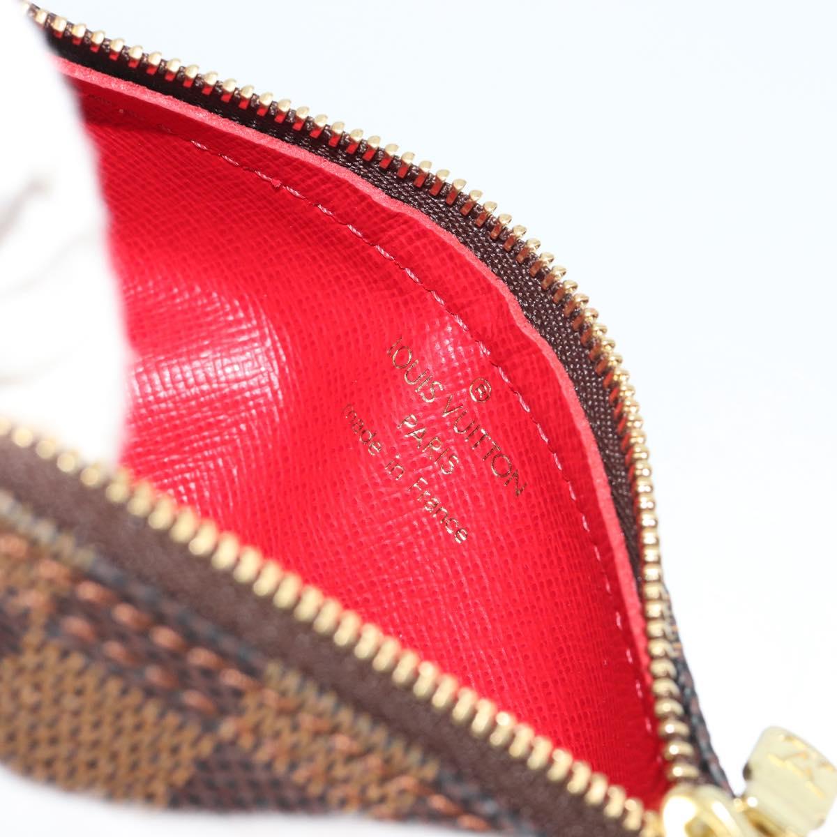 LOUIS VUITTON Damier Ebene Papillon Pouch LV Auth 189012