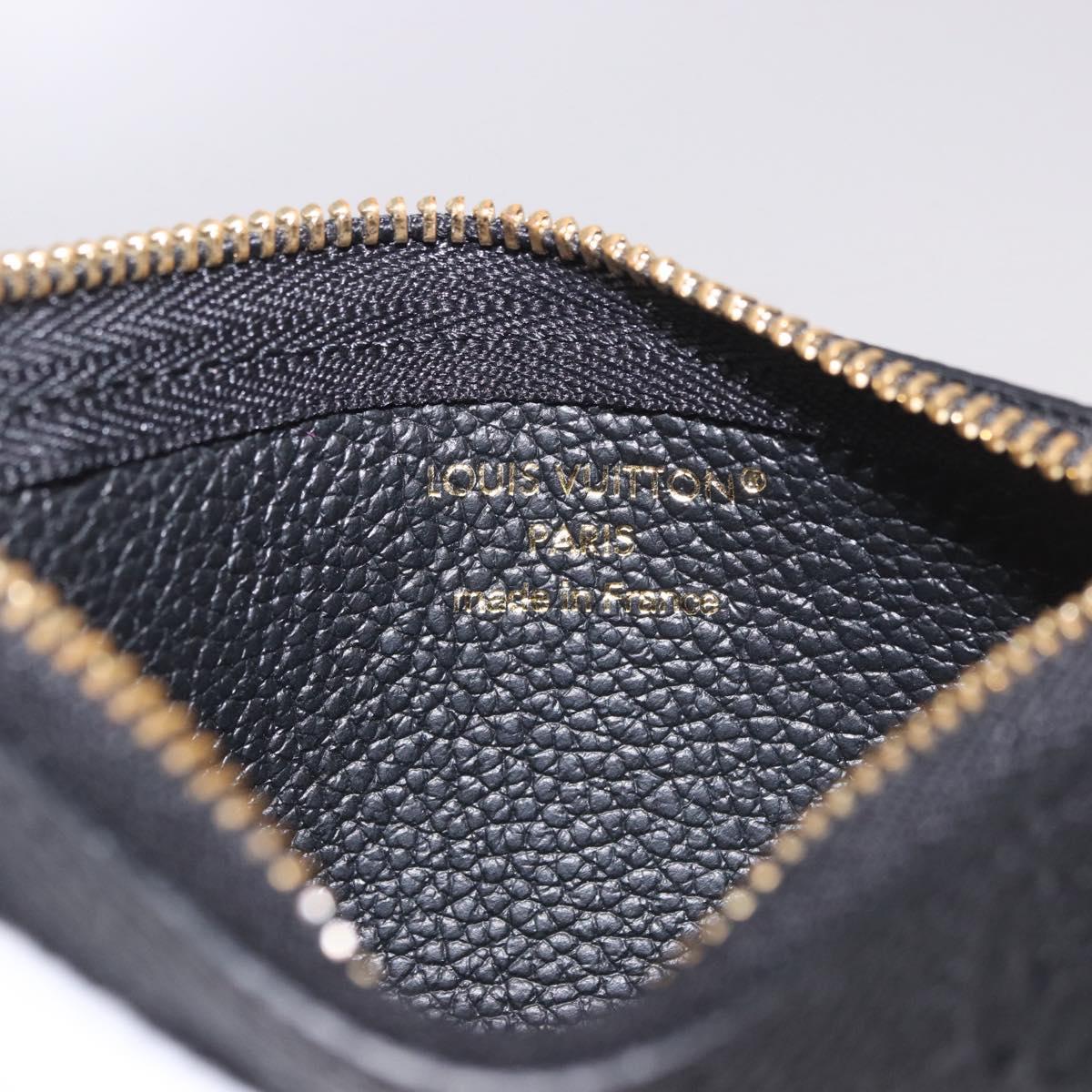 LOUIS VUITTON Monogram Empreinte Pochette Cles Purse Black M28796 Auth 189015V