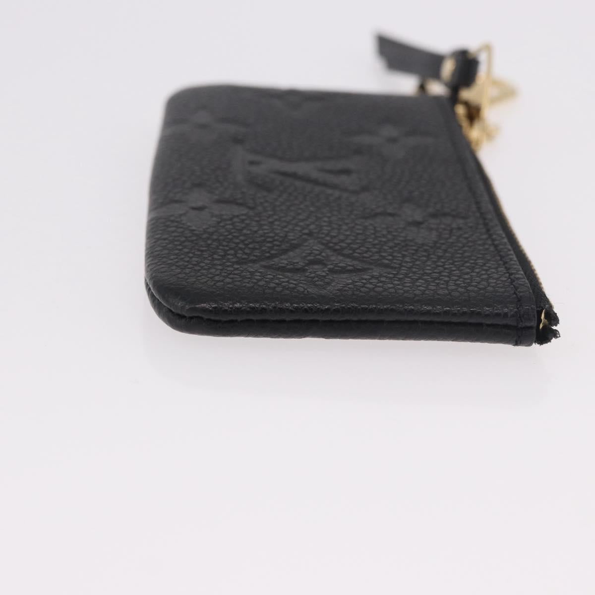 LOUIS VUITTON Monogram Empreinte Pochette Cles Purse Black M28796 Auth 189015V