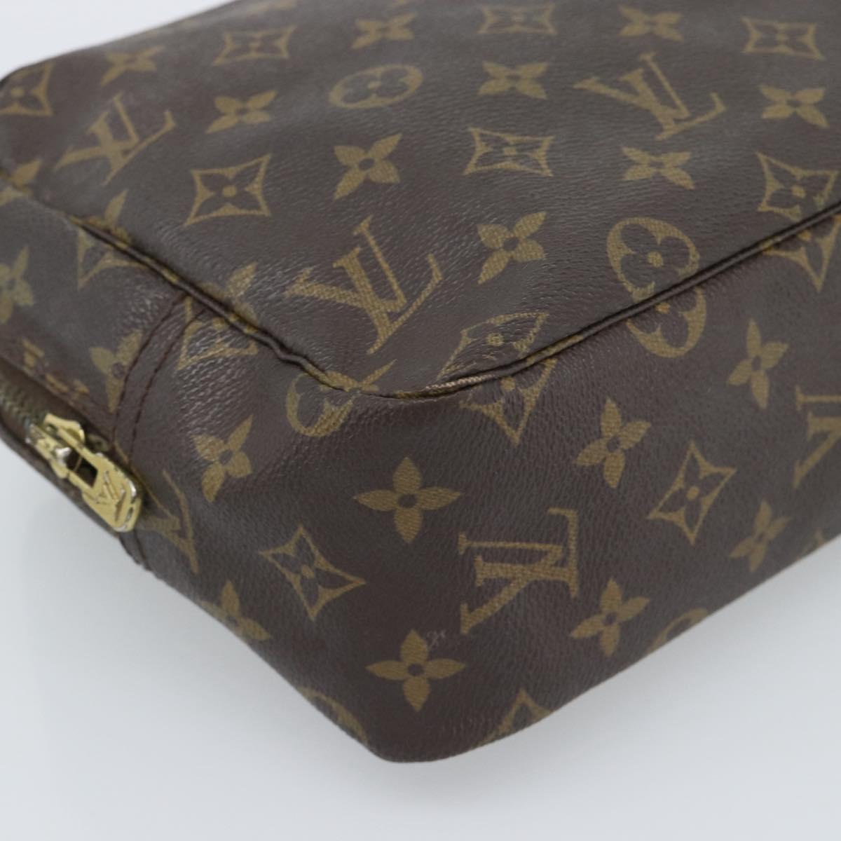 LOUIS VUITTON Monogram Trousse Toilette 28 Clutch Bag M47522 LV Auth 189018
