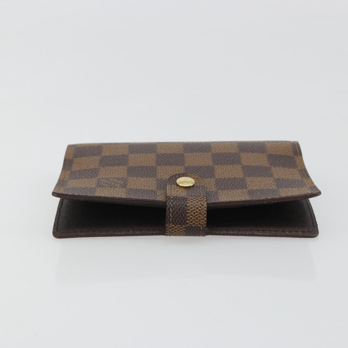 LOUIS VUITTON Damier Ebene Agenda PM Day Planner Cover R20700 LV Auth 189019