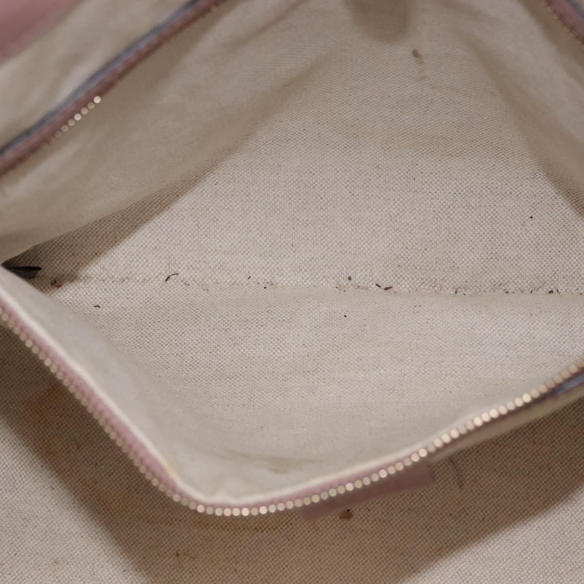 GUCCI Micro GG Canvas Micro Guccissima Tote Bag PVC Pink Gold 309613 Auth 189026