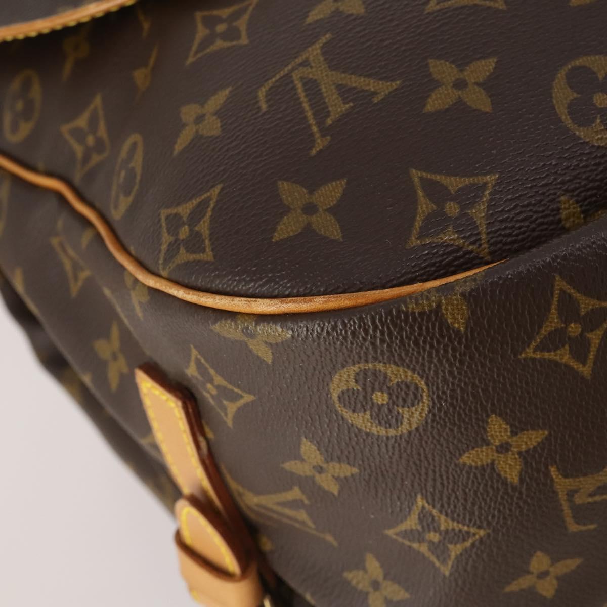 LOUIS VUITTON Monogram Saumur 35 Shoulder Bag M42254 LV Auth 189028A