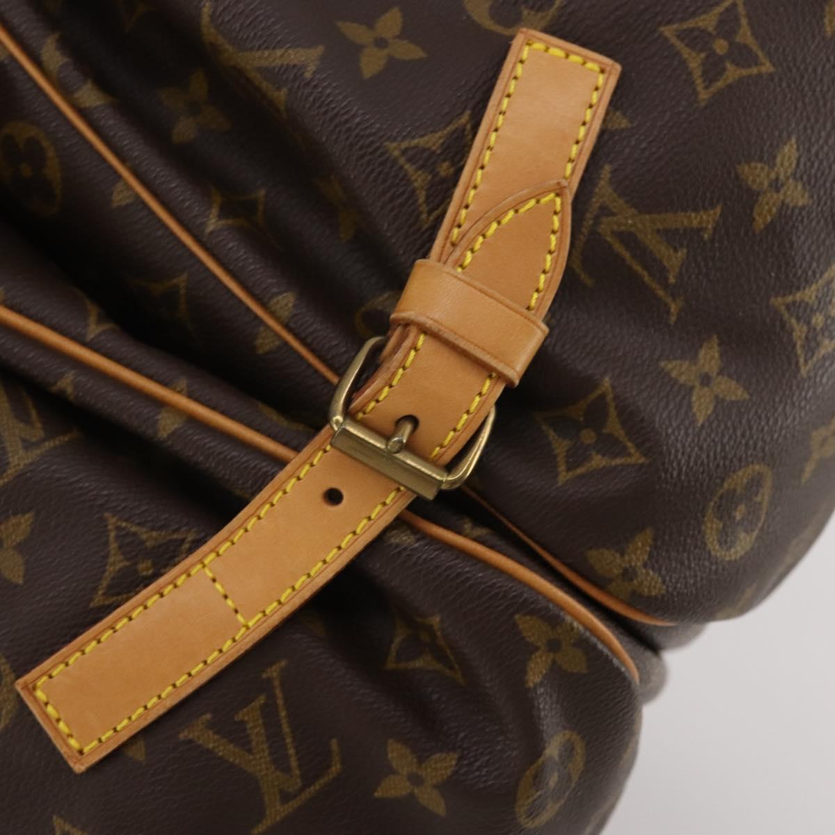 LOUIS VUITTON Monogram Saumur 35 Shoulder Bag M42254 LV Auth 189028A