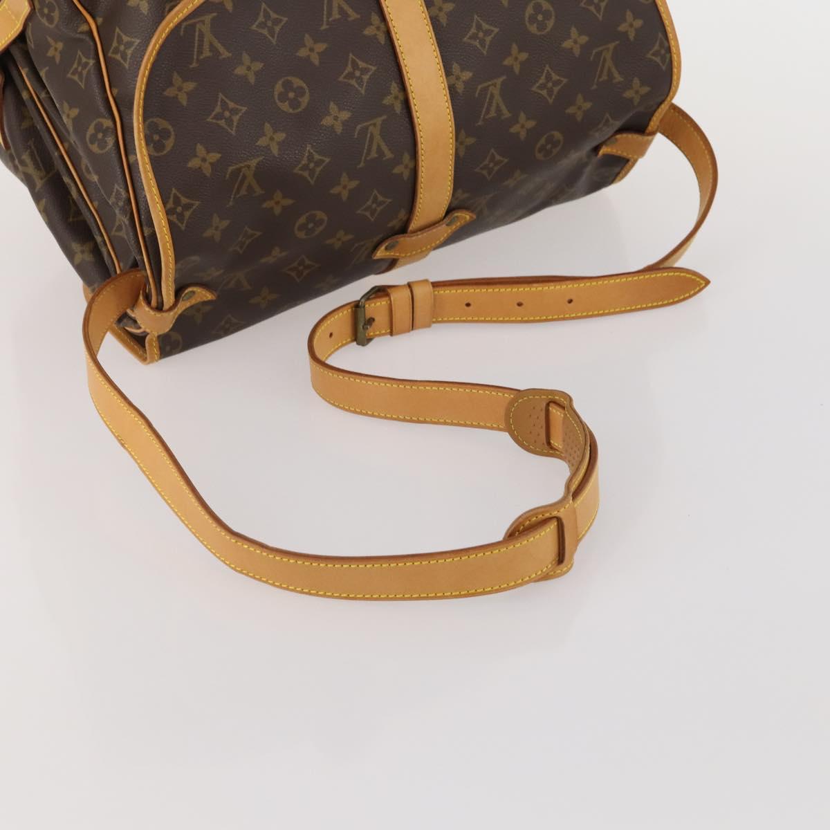 LOUIS VUITTON Monogram Saumur 35 Shoulder Bag M42254 LV Auth 189028A