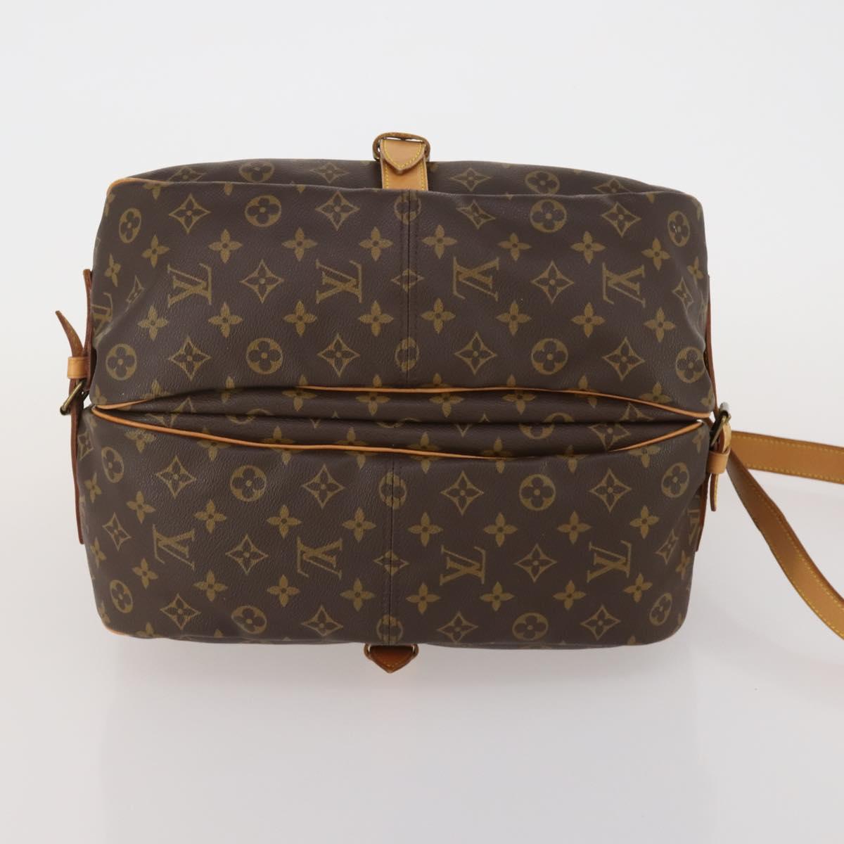 LOUIS VUITTON Monogram Saumur 35 Shoulder Bag M42254 LV Auth 189028A