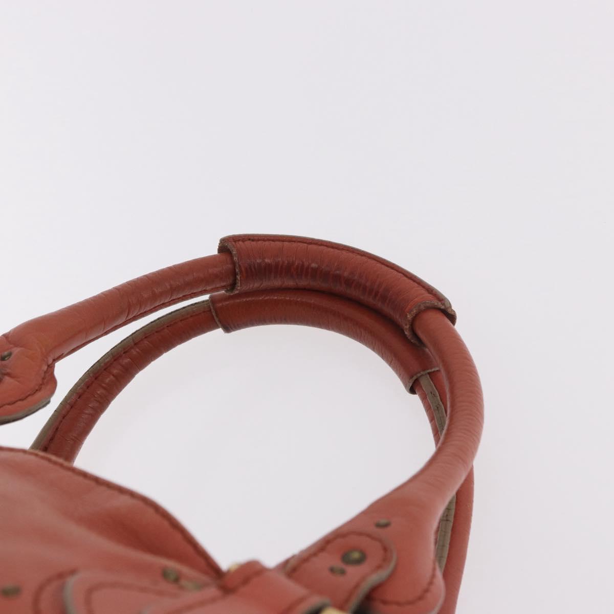 Chloe Paddington Hand Bag Leather Pink Gold Silver Auth 189045A