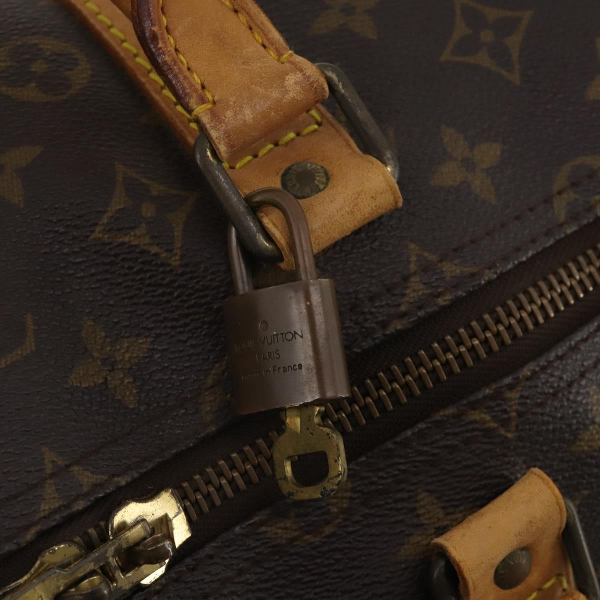 LOUIS VUITTON Monogram Keepall 55 Boston Bag M41424 LV Auth 189079A