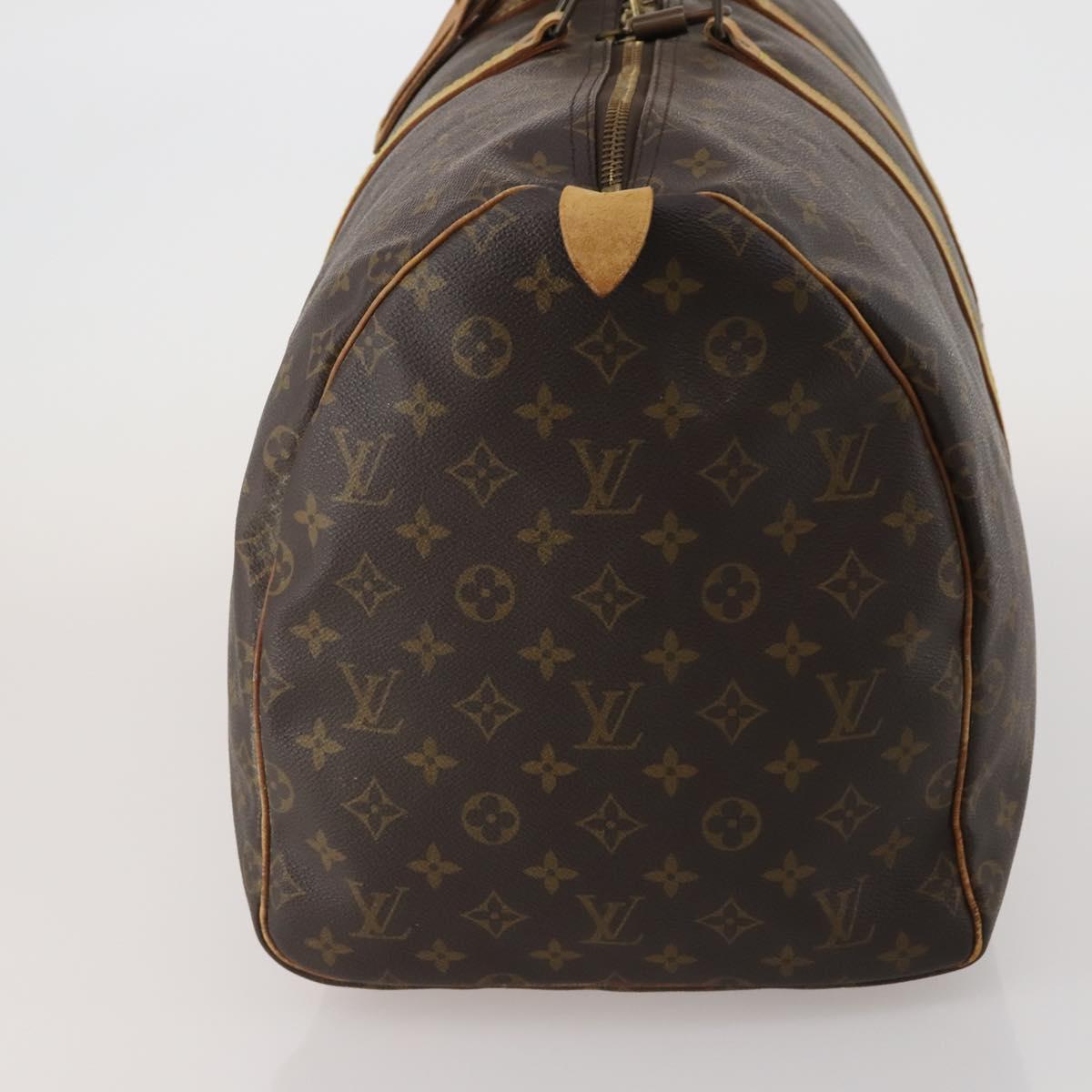 LOUIS VUITTON Monogram Keepall 55 Boston Bag M41424 LV Auth 189079A