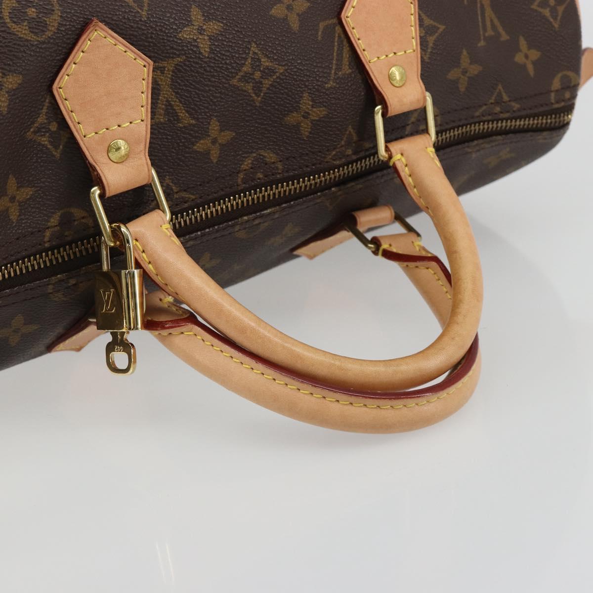 LOUIS VUITTON Monogram Speedy 35 Hand Bag M41524 LV Auth 189081SV