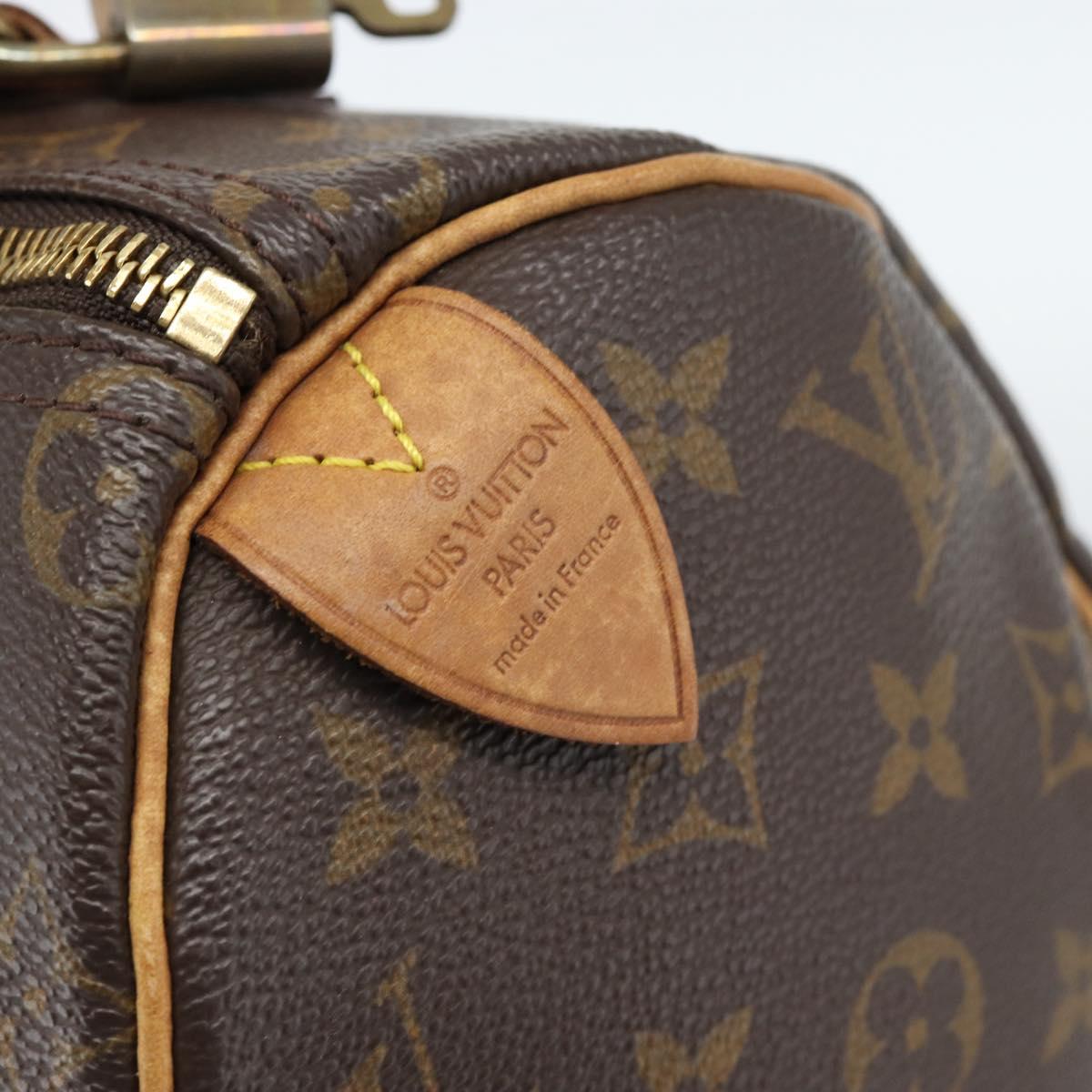 LOUIS VUITTON Monogram Speedy 25 Hand Bag M41528 LV Auth 189082A