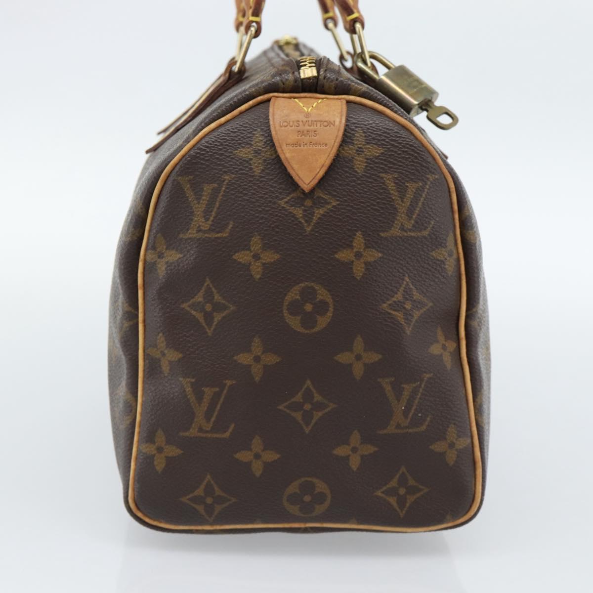 LOUIS VUITTON Monogram Speedy 25 Hand Bag M41528 LV Auth 189082A