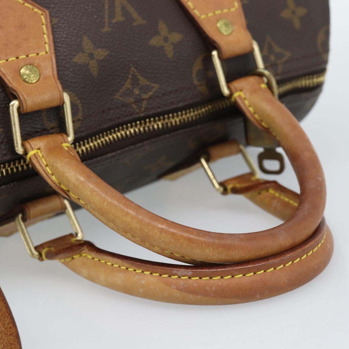LOUIS VUITTON Monogram Speedy 25 Hand Bag M41528 LV Auth 189082A