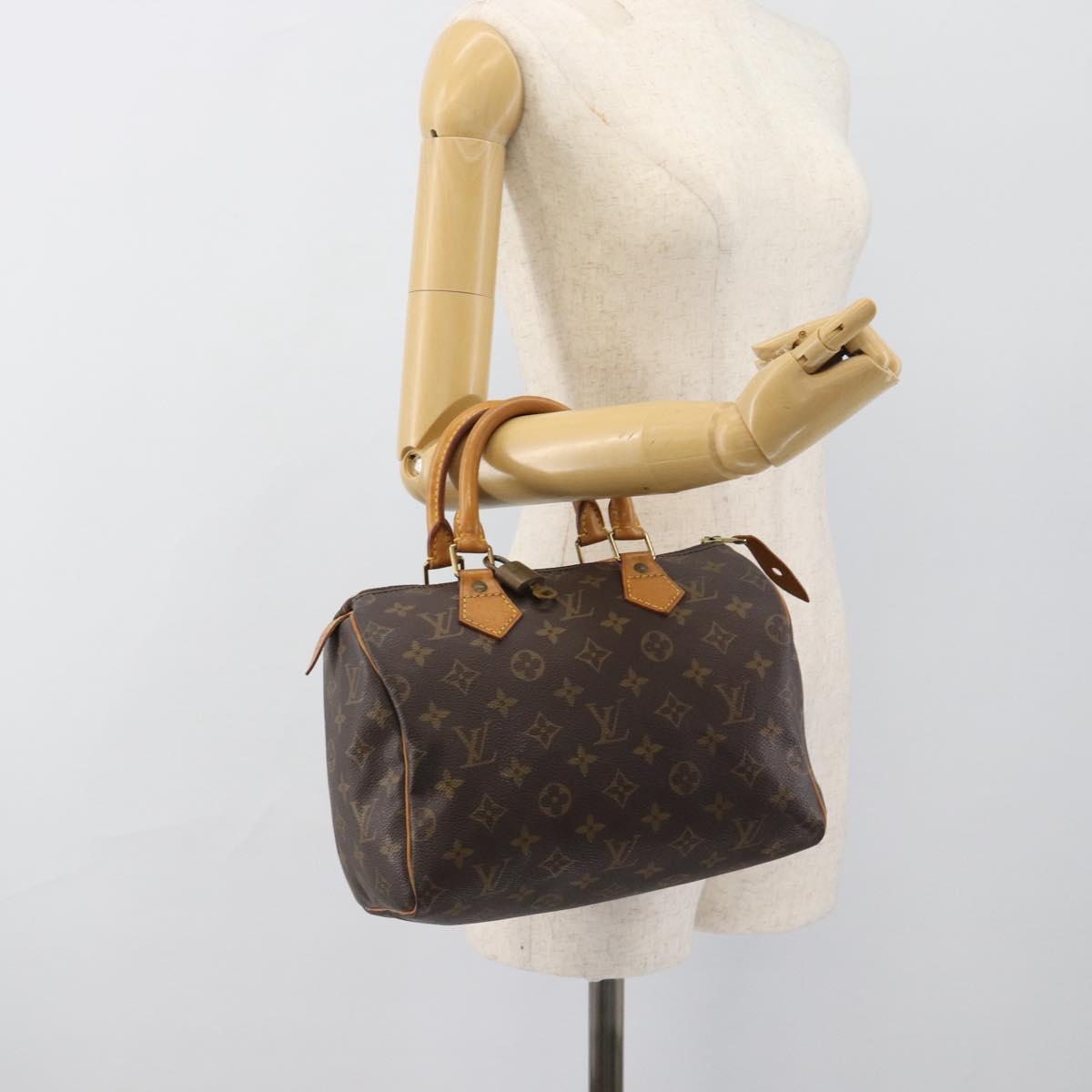 LOUIS VUITTON Monogram Speedy 25 Hand Bag M41528 LV Auth 189083A