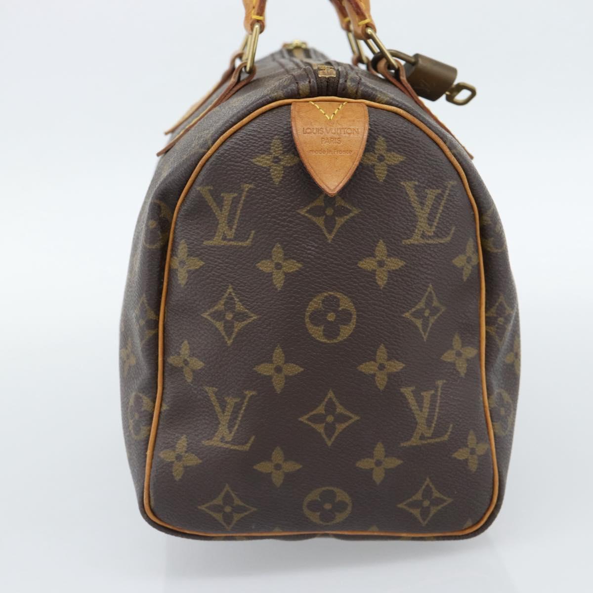 LOUIS VUITTON Monogram Speedy 25 Hand Bag M41528 LV Auth 189083A