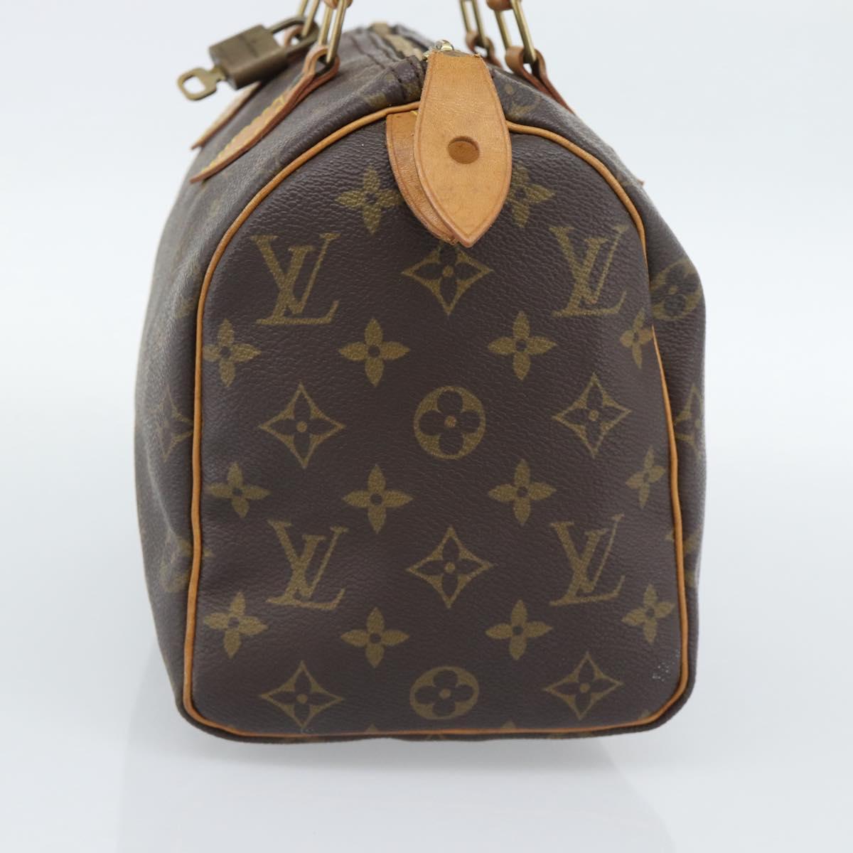 LOUIS VUITTON Monogram Speedy 25 Hand Bag M41528 LV Auth 189083A