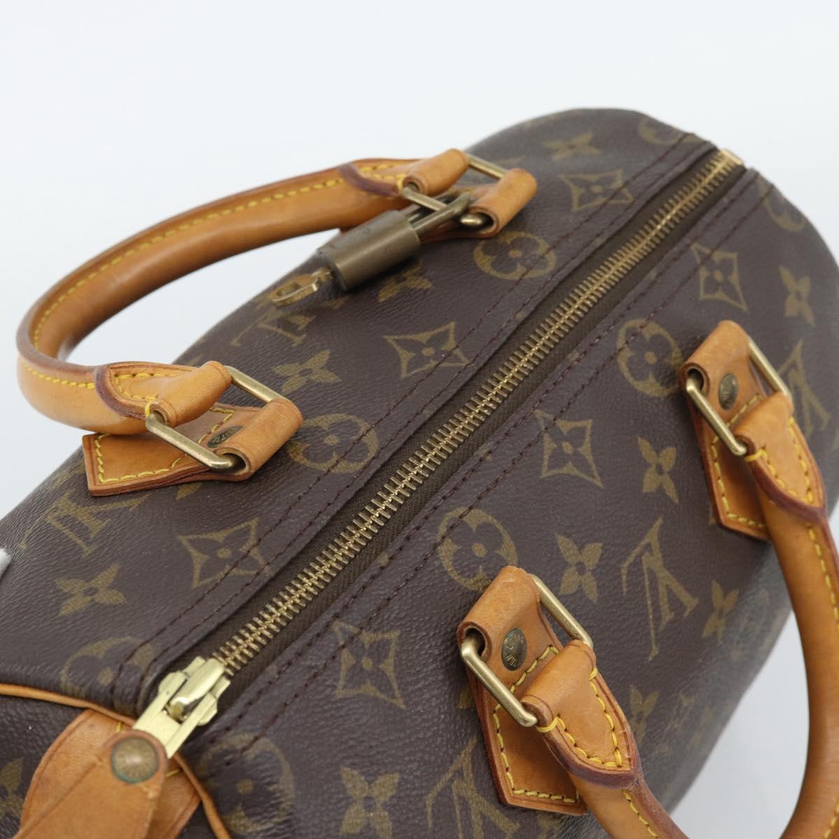 LOUIS VUITTON Monogram Speedy 25 Hand Bag M41528 LV Auth 189083A