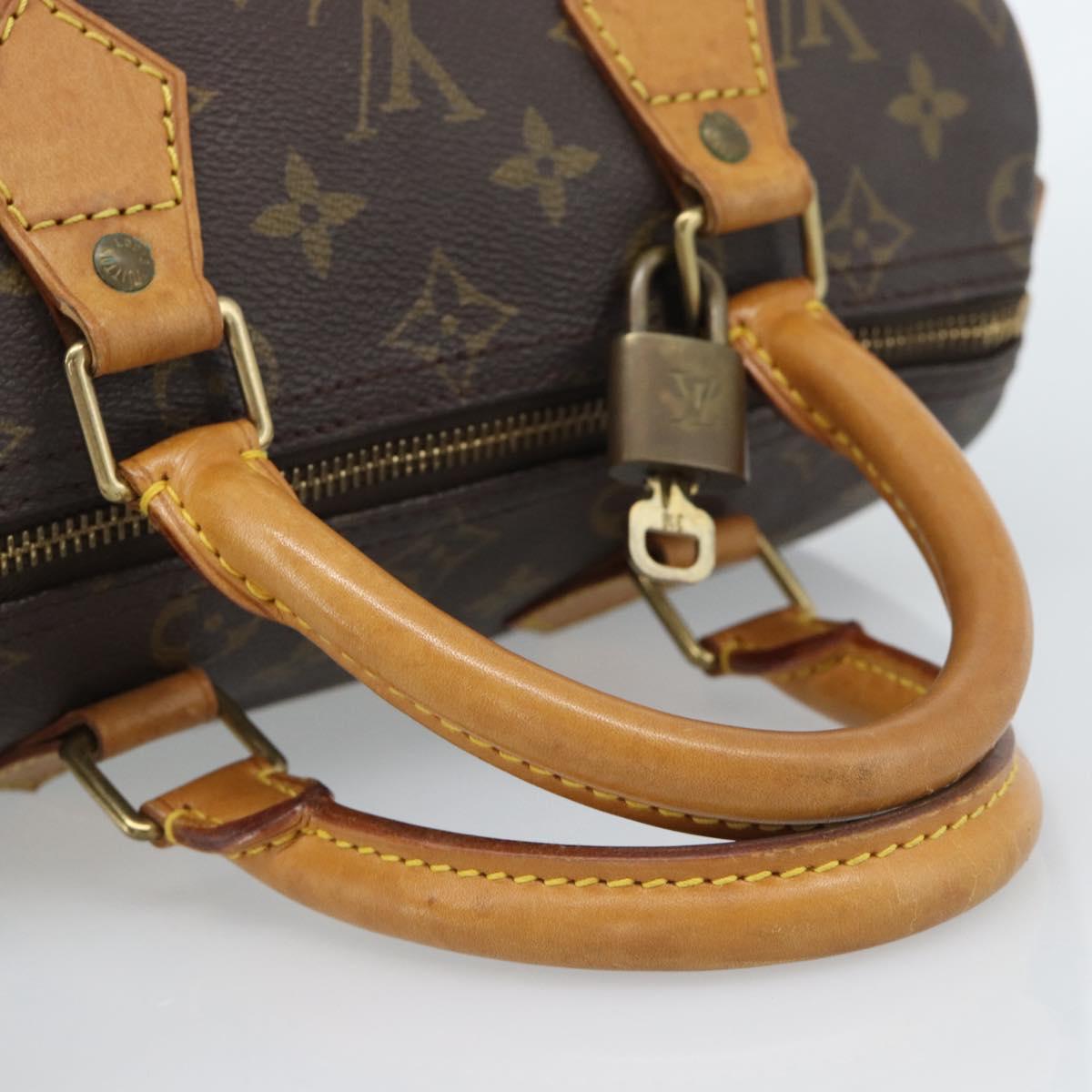 LOUIS VUITTON Monogram Speedy 25 Hand Bag M41528 LV Auth 189083A