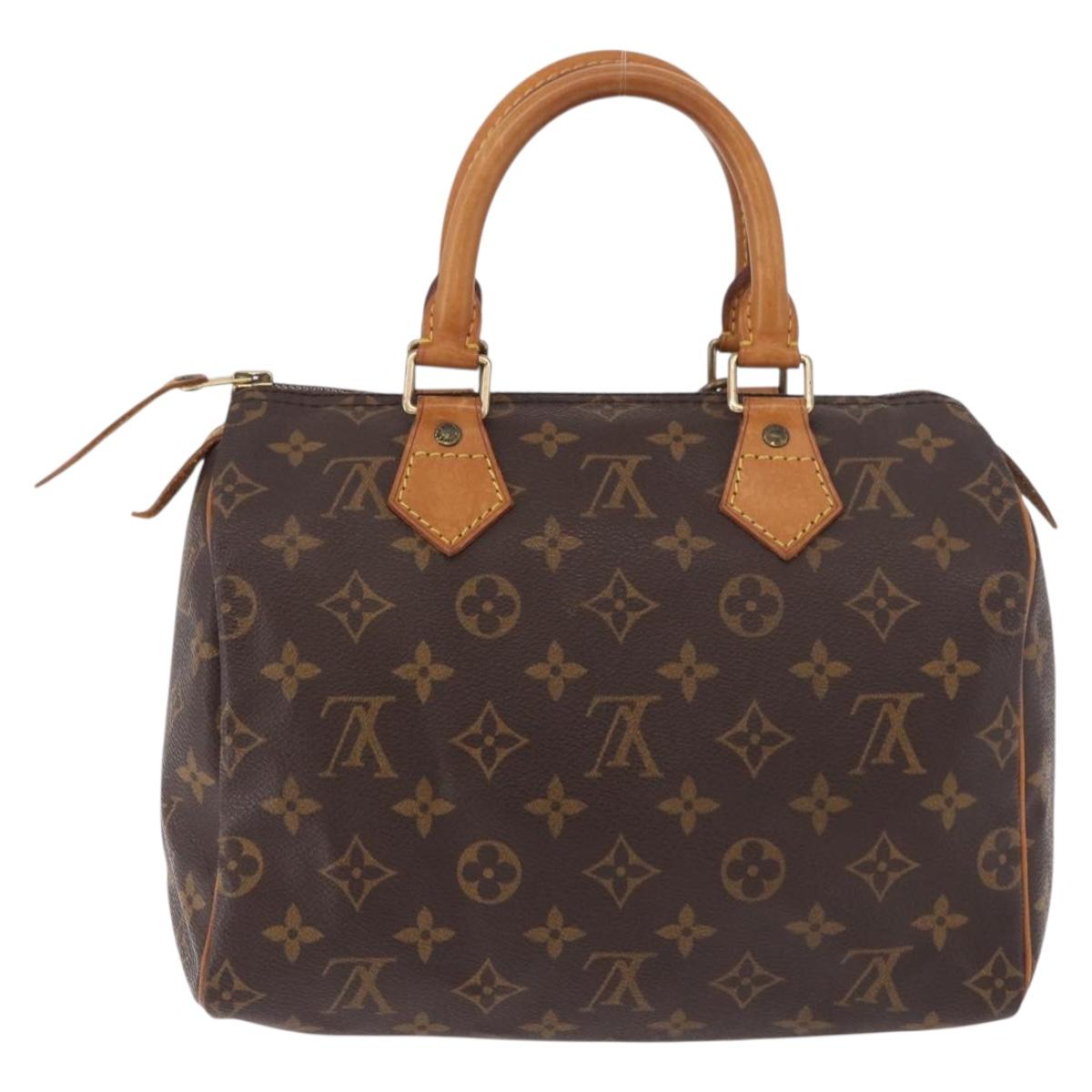 LOUIS VUITTON Monogram Speedy 25 Hand Bag M41528 LV Auth 189084A