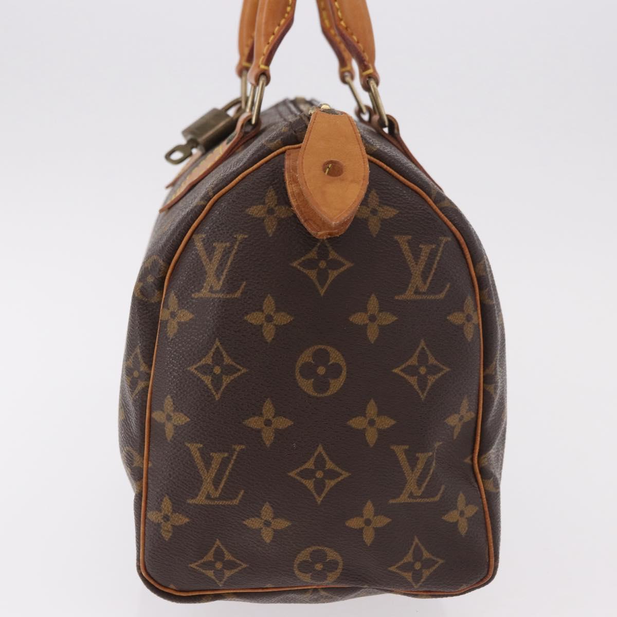 LOUIS VUITTON Monogram Speedy 25 Hand Bag M41528 LV Auth 189084A