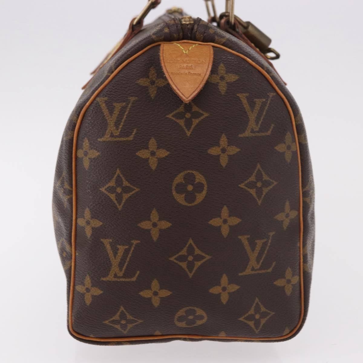 LOUIS VUITTON Monogram Speedy 25 Hand Bag M41528 LV Auth 189084A