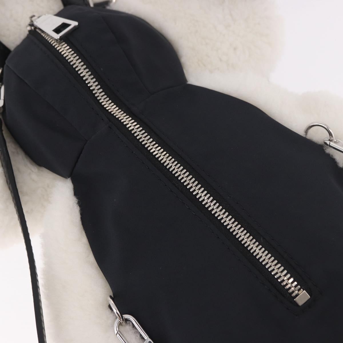 LOUIS VUITTON Monogram Vivienne Backpack Nylon Black LV Auth 189088SM